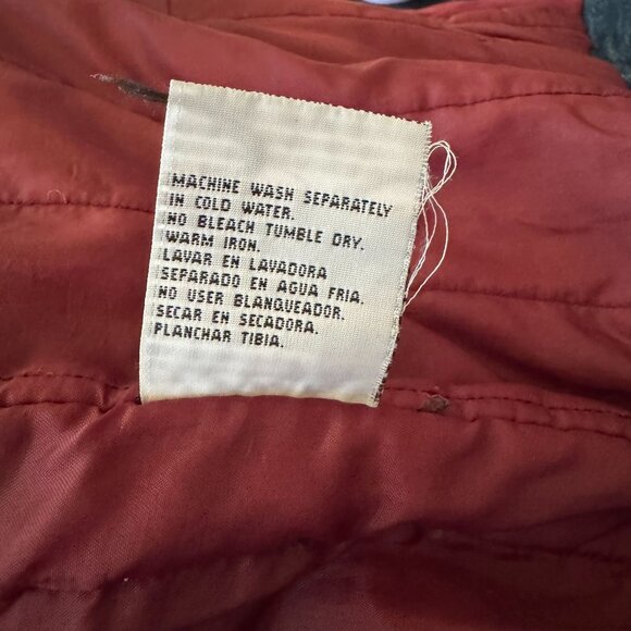 Yukon Trail Men's Vtg Denim Varsity Bomber Jean Jacket Striped Sleeves XL - Picture 8 of 10